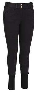 TUFFRIDER LADIES SOFT SHELL WIDE WAISTBAND KNEE PATCH BREECHES - Selkirk Mountain Tack