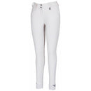 TuffRider Ladies Element Knee Patch Breeches - White - Selkirk Mountain Tack