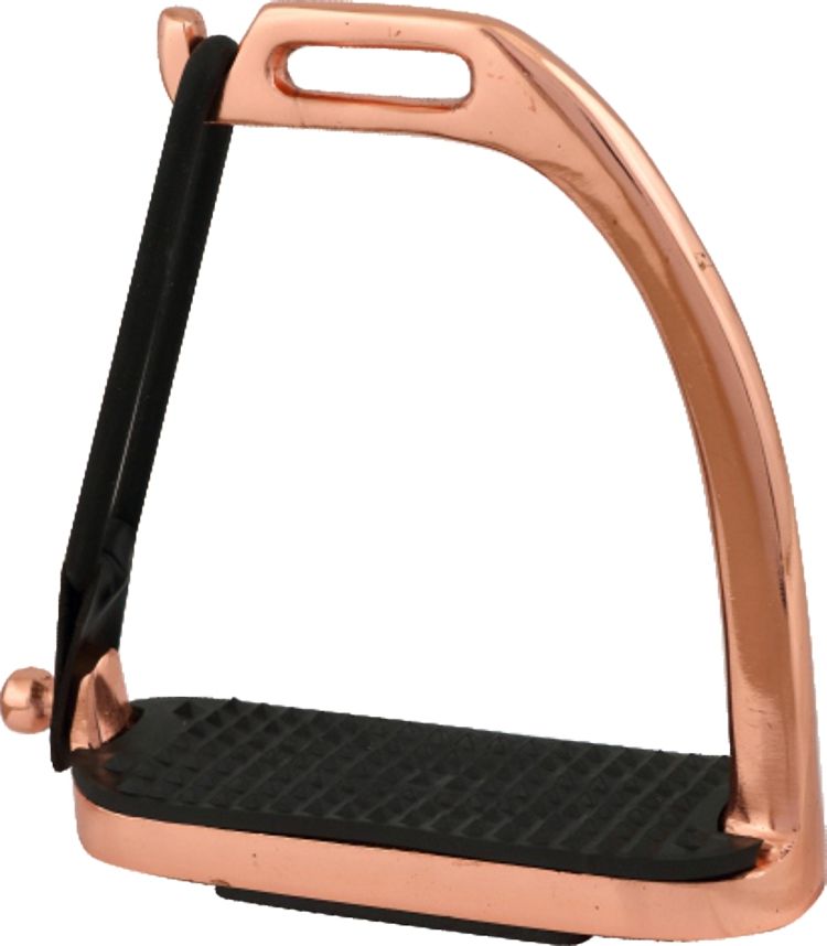 Rose Gold Safety Stirrups - Electroplated Stainless - Selkirk Mountain Tack