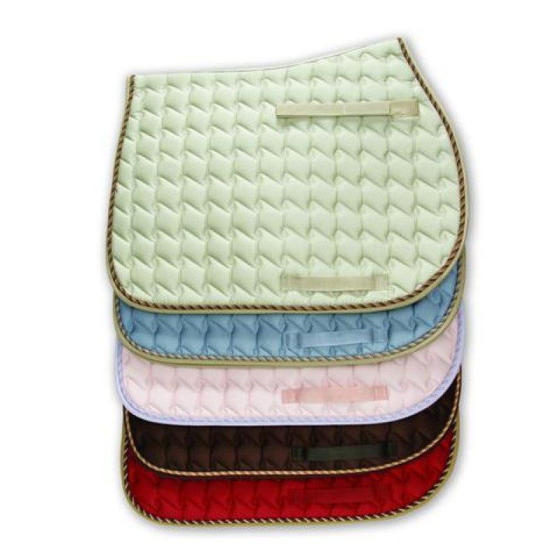 Century Trendsetter Spiral Quilted English Saddle Pad with Contrasting Binding - Selkirk Mountain Tack