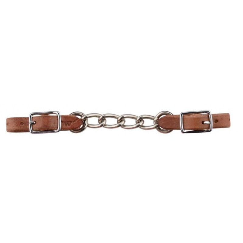 FRANCOIS GAUTHIER BIG LINK LEATHER CURB CHAIN - Selkirk Mountain Tack