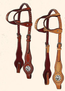 Berry Spotted Double Ear Headstall with Spots - Selkirk Mountain Tack