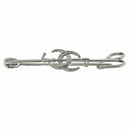 Crop with 2 Horseshoes Stock Pin - Selkirk Mountain Tack