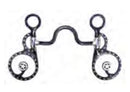 Black Steel Show Bit with Star Concho & Spots - Selkirk Mountain Tack