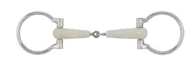 HAPPY MOUTH SINGLE JOINTED OFFSET D RING BIT - Selkirk Mountain Tack
