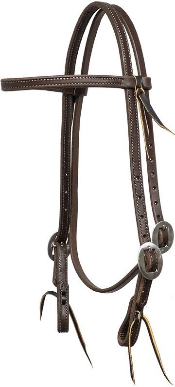Mustang Double Stitched 5/8" Browband Headstall