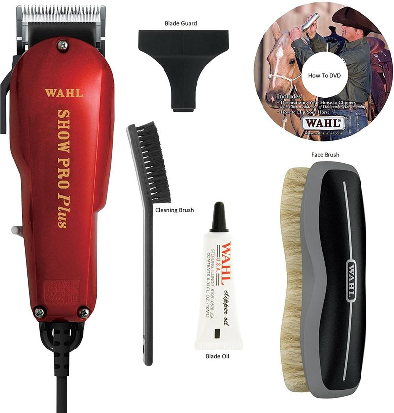 WAHL Show Pro Plus Horse Clipper Kit with BONUS Face Brush - Selkirk Mountain Tack