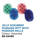 Jelly Scrubber Massage Mitt with Massage Balls - Selkirk Mountain Tack